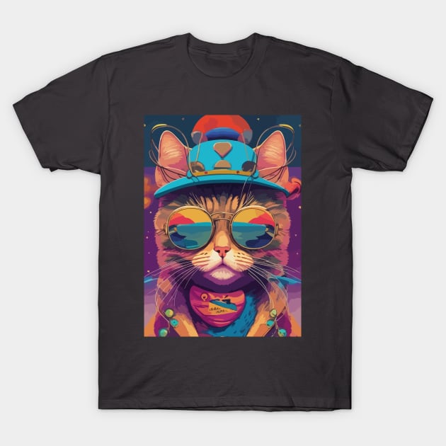 Cats and Chuckles - Exploring the World of Purr-fect Puns T-Shirt by Moulezitouna